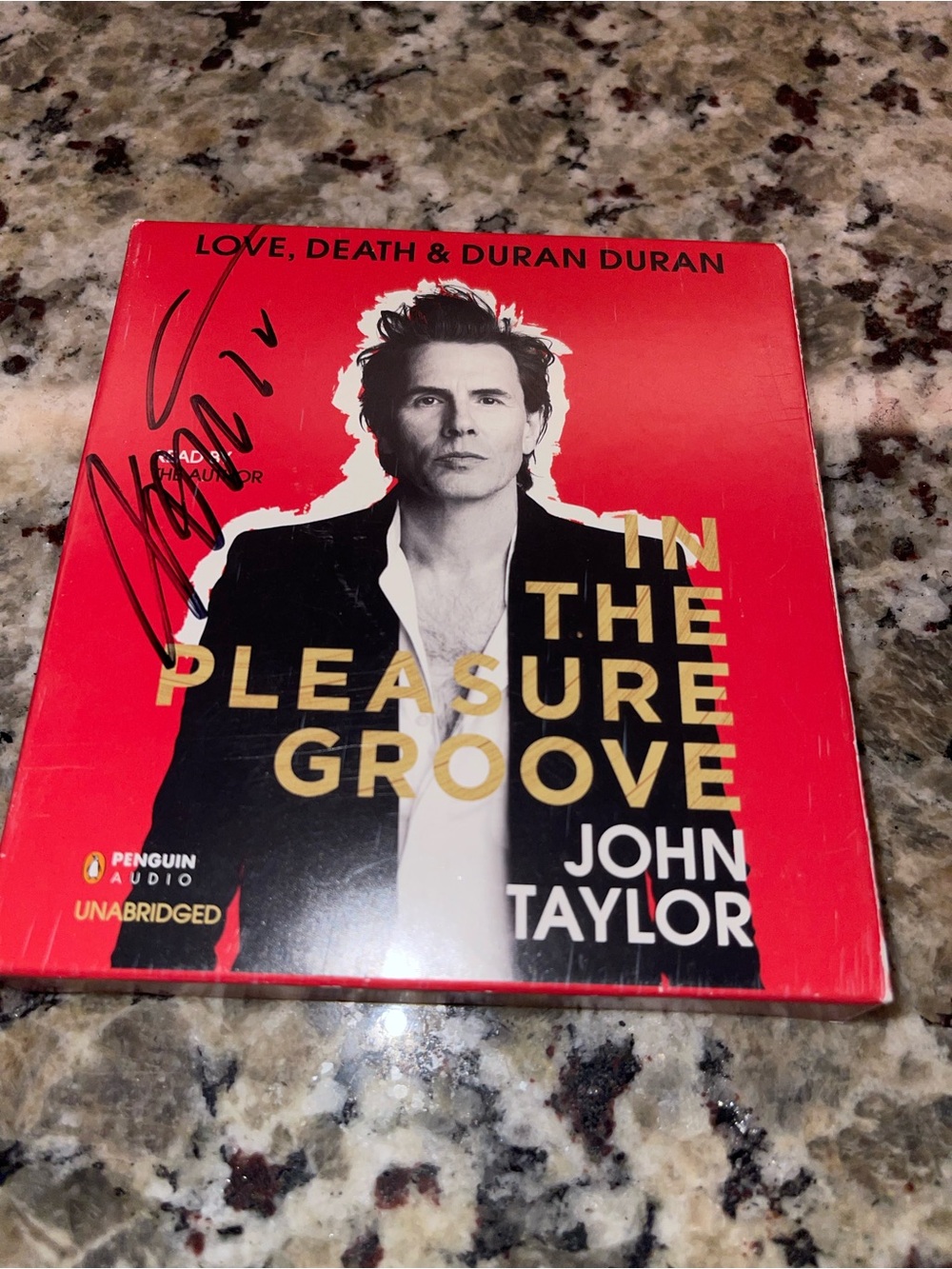 Original Penguin Red and Black 'In the Pleasure Groove' Audiobook CD